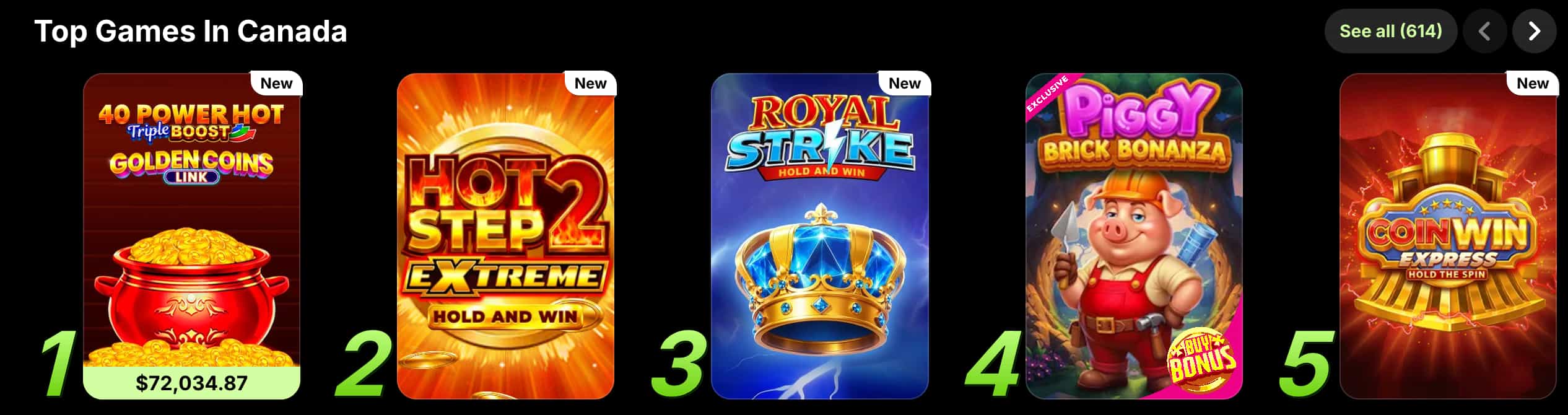 Spinit Casino Canada homepage lobby on desktop and mobile