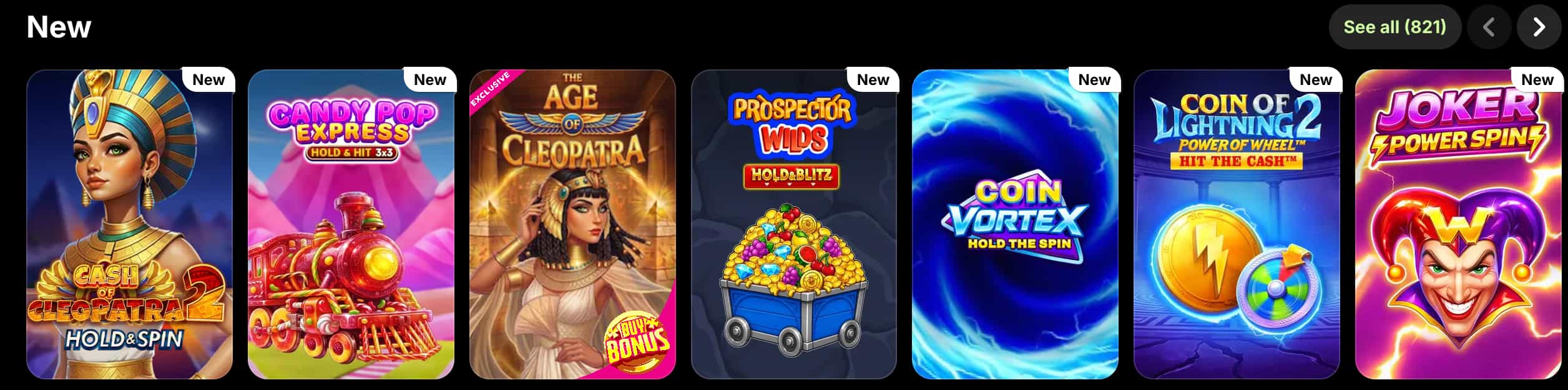 Spinit slot lobby with provider and engine filters applied